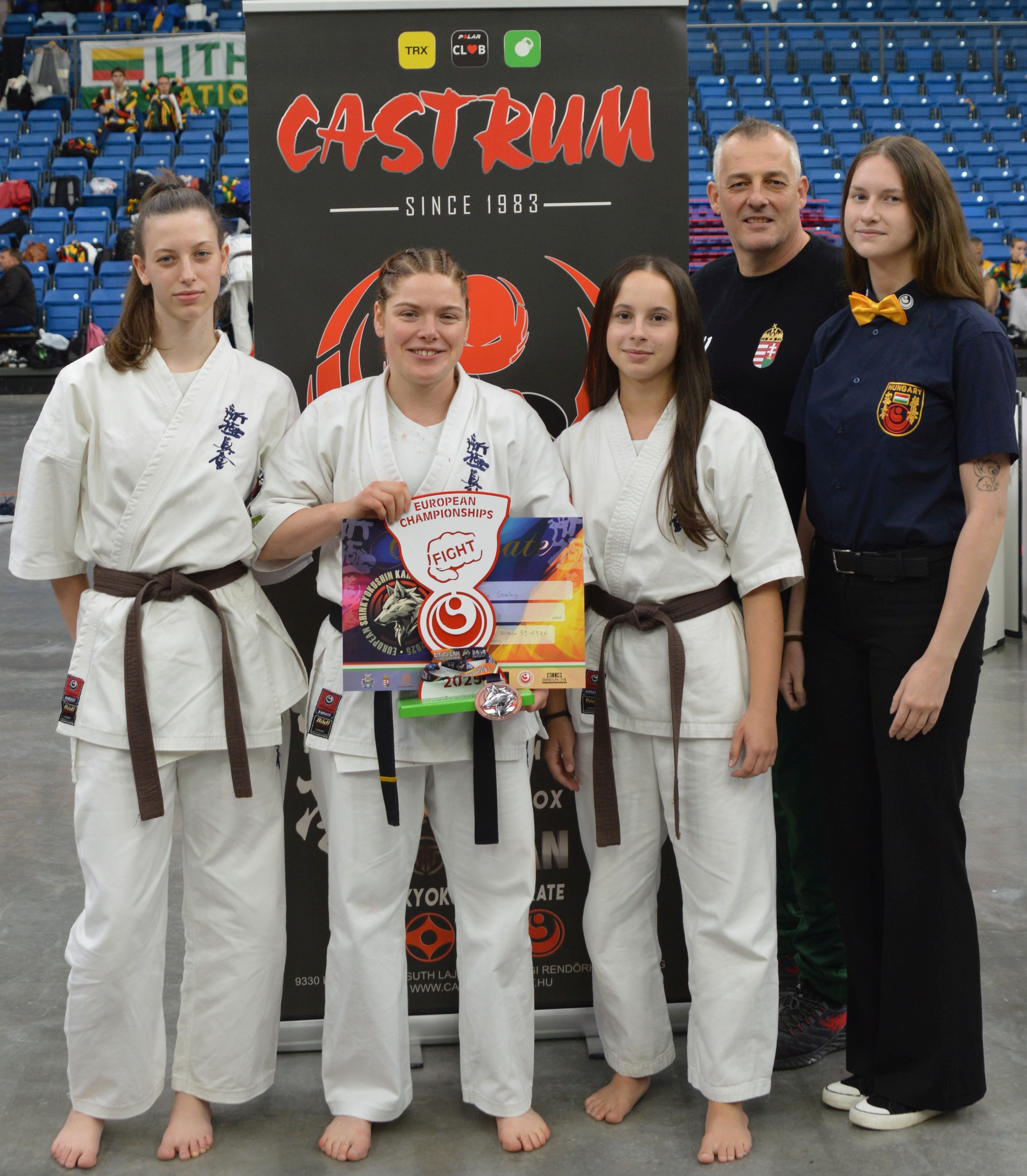 Európa bajnoki bronzérmet harcolt ki a Castrumos karatés Debrecenben